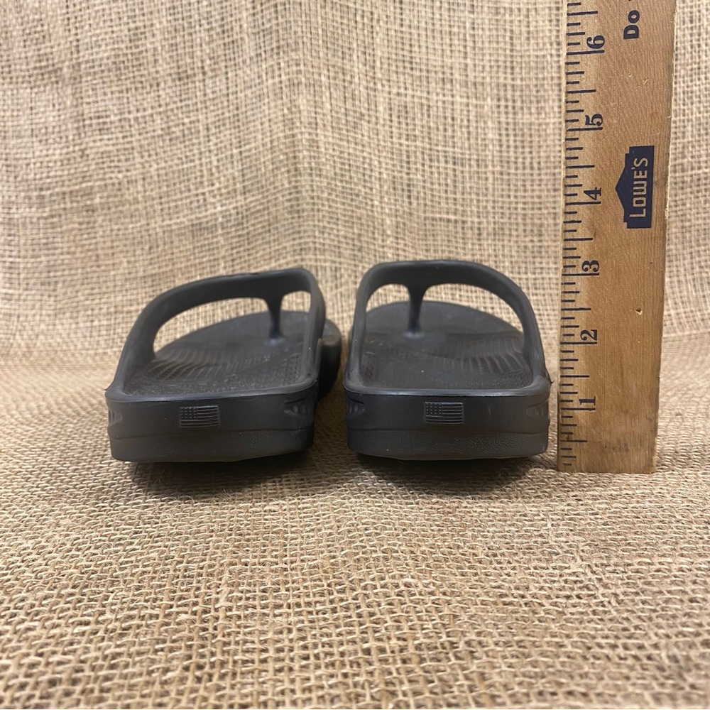 TELIC Sandal Energy Flip Flop Black wedge slip on waterproof size L 11 - Picture 9 of 10
